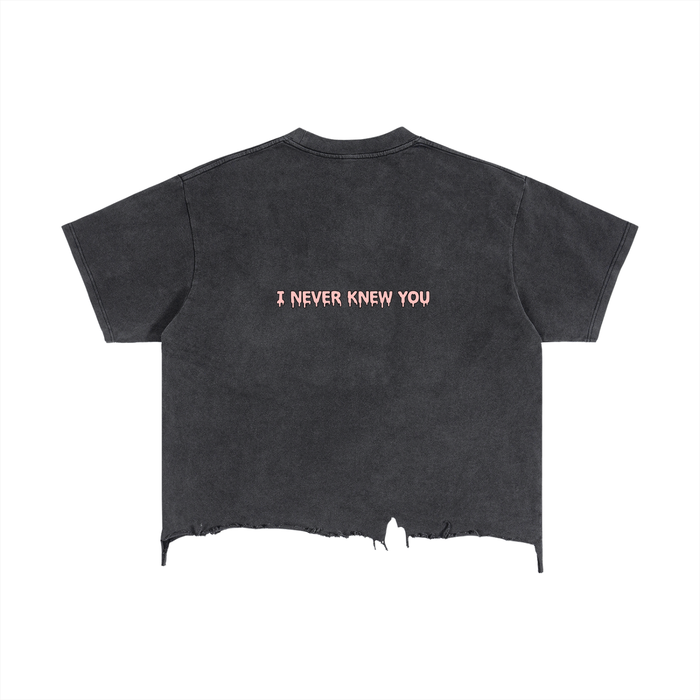 Vintage Wash Boxy Distressed Hem T-Shirt