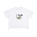 Vintage Wash Boxy Distressed Hem T-Shirt
